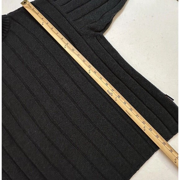 Tommy Jeans Mock Neck Sweater Men XXL 100% Cotton Rib Dark Gray Heavyweight Knit - Picture 9 of 9